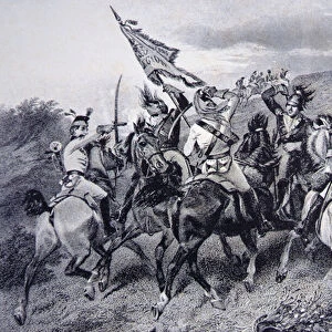 Battle of Cowpens, 17 January 1781 (litho)