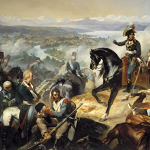 Battle of Zurich won by Andre Massena, September 25, 1799 on the Austro-Russian army of