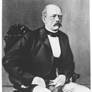 Bismarck in 1870 before the Declaration of War (b / w photo)