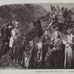 "Bringing Home the May, "in the Photographic Exhibition (engraving)