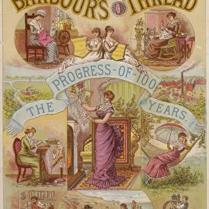 Centennial Of Barbours Thread, 1784 - 1884 (chromolitho)