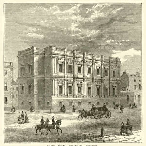 Chapel Royal, Whitehall, exterior (engraving)