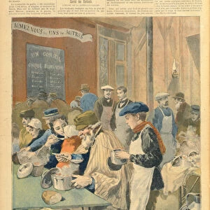 The Charity of the Students: The Soup Kitchen at Butte-aux-Cailles, from Le Petit Journal