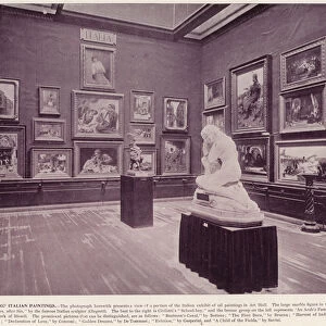 Chicago Worlds Fair, 1893: A Section of Italian Paintings (b / w photo)