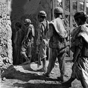 Child labour; carusi, miners, enter the mine