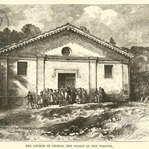 The Church of Chabas, the Oldest in the Valleys (engraving)
