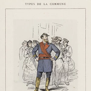 Colonel Delegue Aux Munitions de Guerre, Le citoyen Assi (coloured engraving)