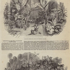 Completion of the Great Chatsworth Conservatory (engraving)