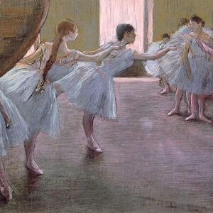 Dancers at Rehearsal, , 1875-1877 (pastel on cardboard)