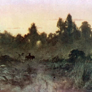 Dawn in the Forest (colour litho)