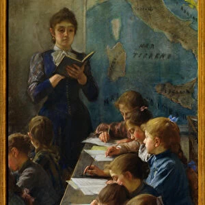 The Dictation Lesson, 1891 (oil on canvas)
