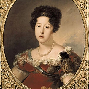 Dona Maria Isabel de Braganza. Portrait of Mary Isabella of Portugal