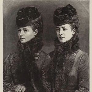 The Empress of Russia and her Sister the Princess of Wales (engraving)