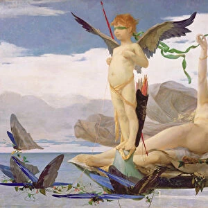 Eros and Aphrodite (oil on canvas)