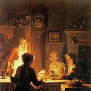 The Evening Meal, c. 1900 (oil on canvas)