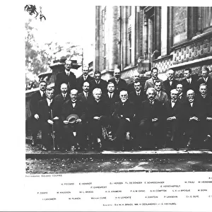Fifth Physics Congress Solvay, Brussels, 1927 (b/w photo)