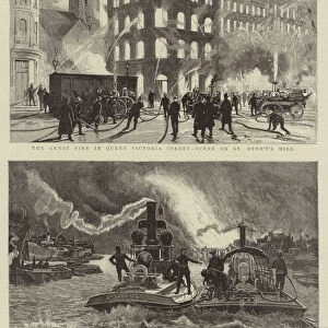 Fire Services in London (engraving)