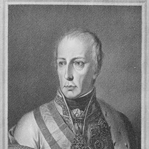 Francis II, Holy Roman Emperor, engraved by Giuseppe Longhi (engraving)