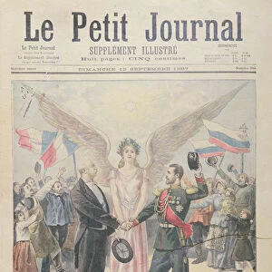 The Franco-Russian Alliance, front cover of Le Petit Journal, 12th September