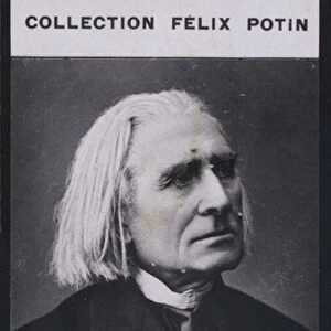 Franz Liszt (1811-1886) (b / w photo)