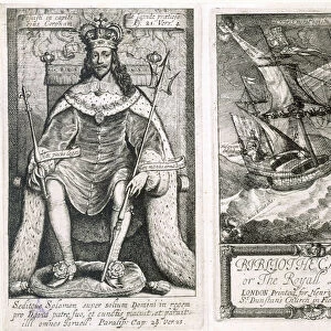 Frontispiece and title page to Bibliotheca Regia, or The Royal Library