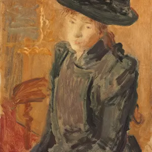 Girl in a Large Hat, 1892 (oil on canvas)