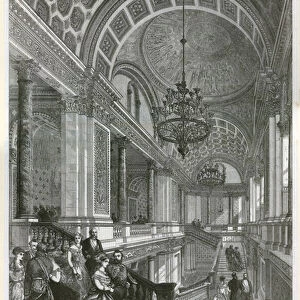 The Grand Staircase at the New Foreign Office (engraving)