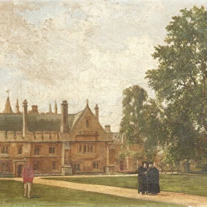 In the Grounds of Magdalen College, with Portraits of Magdalen Fellows: Reverend T. H. T