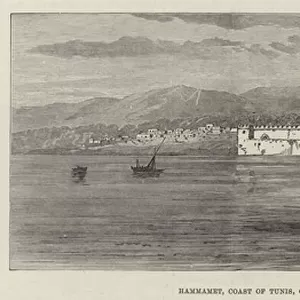 Hammamet, Coast of Tunis, occupied by the French on 31 August (engraving)