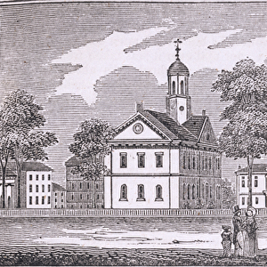 Harvard University, Cambridge, from Historical Collections of Massachusetts