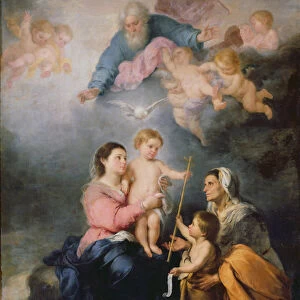 The Holy Family or The Virgin of Seville (oil on canvas)