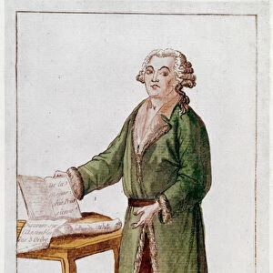 Honore Gabriel Riqueti Mirabeau (1749-91) (engraving)