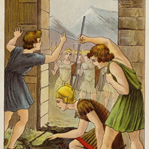 The hunters treachery: incident of the Second Punic War, 3rd Century BC (chromolitho)