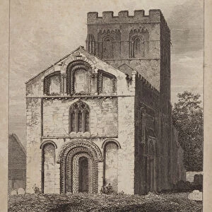 Iffley Church, Oxford, Oxfordshire (engraving)