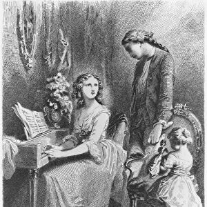 Illustration from The Sorrows of Werther by Johann Wolfgang Goethe (1749-1832)
