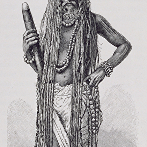 Indian fakir, from The History of Mankind, Vol. III, by Prof. Friedrich Ratzel
