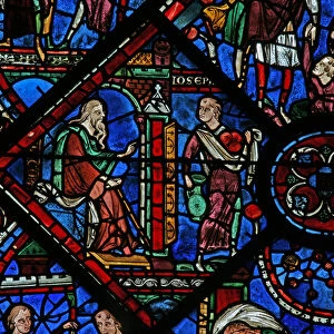 The Joseph window: Jacob sends Joseph to his brothers (w41) (stained glass)