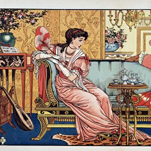 La Belle et la Bete - ill. by Walter Crane, 19th century