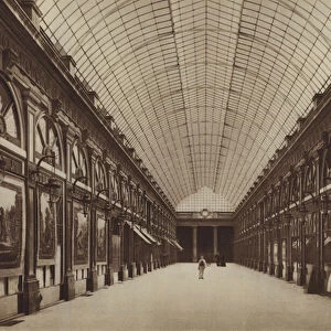 La Galerie d Orleans au Palais-Royal (b / w photo)