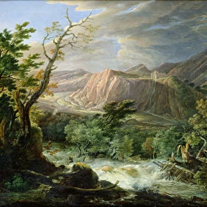 Landscape, Storm (oil on canvas)