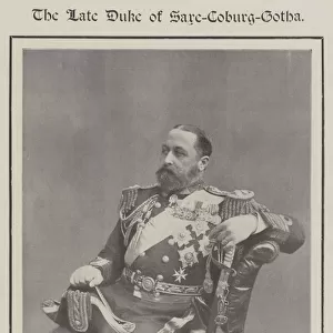 The late Duke of Saxe-Coburg-Gotha (b / w photo)