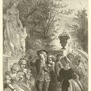 Le premier voyage de Mirabeau a Versailles, Le marquis de Mirabeau (engraving)