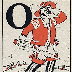 Letter O: "Ogre", in L'ABC du Pepetit Poucet, 1928 (engraving)