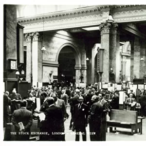 The London Stock Exchange, pre Big Bang (b / w photo)