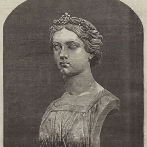 Marble Bust of Her Royal Highness the Princess Royal by Mrs Thornycroft (engraving)