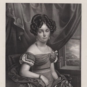 Marie, Grand Duchess of Mecklenburg-Strelitz (litho)
