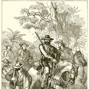 Mexican Filibusters on the March (engraving)
