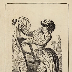 Monsieur Mantalini from Nicholas Nickleby (engraving)