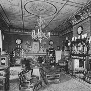 The Morning Room at Clarence House (b / w photo)
