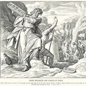 Moses Breaketh the Tables of Stone (engraving)